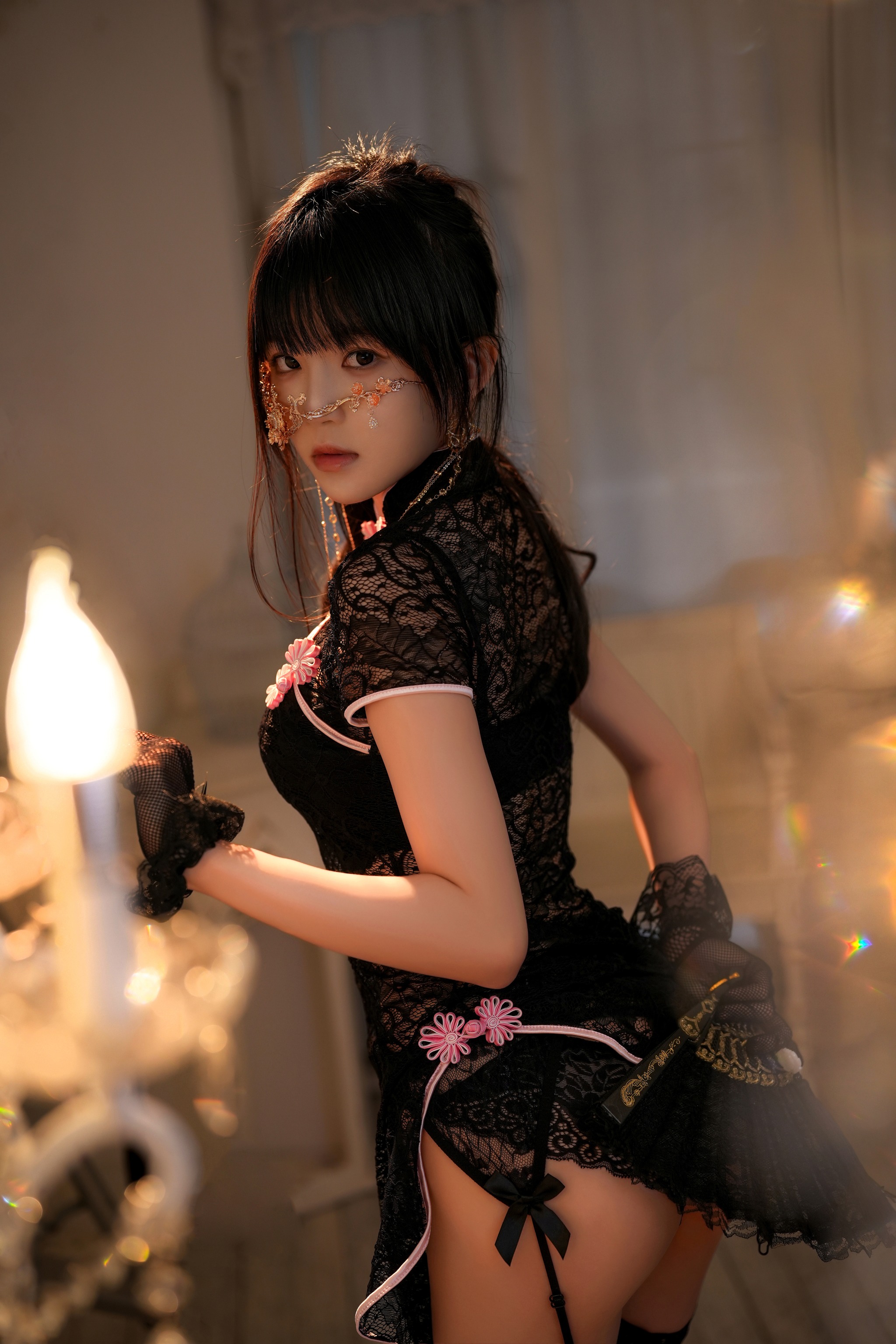 桜桃喵 - NO.182 面具舞会[16P]-XikXak